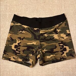 Camo Print Women's Compression Shorts